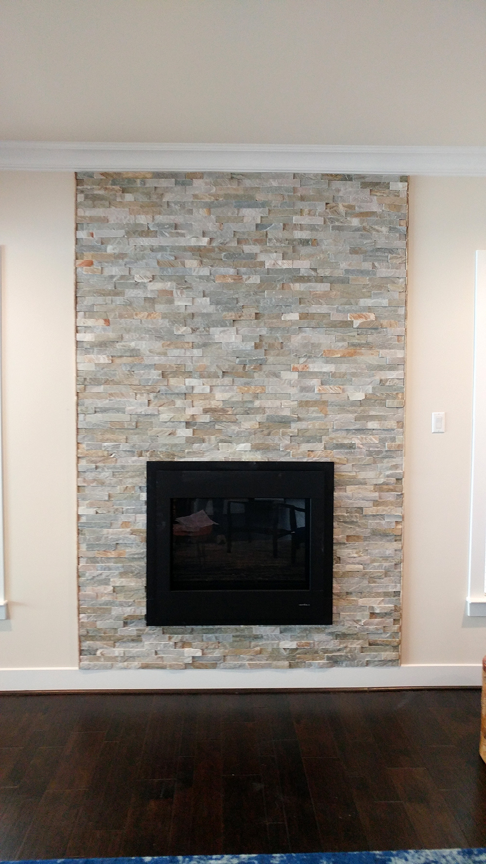 Fireplace Mantel Tile Installation MD 1